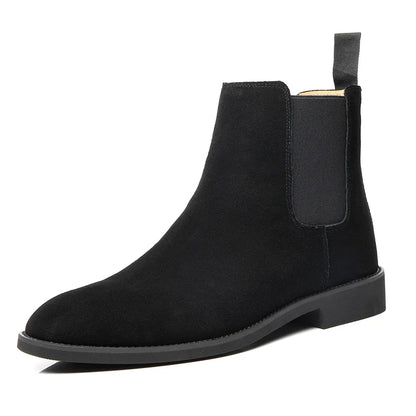 Herren Chelsea Boots Mittelhoher Knöchelschaft Leder