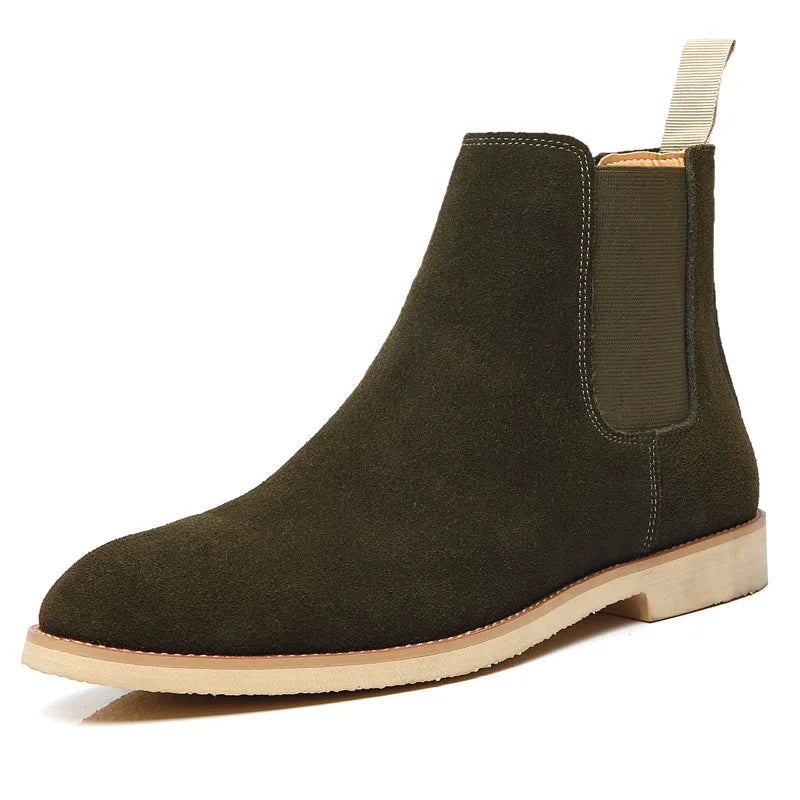 Herren Chelsea Boots Mittelhoher Knöchelschaft Leder
