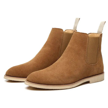 Herren Chelsea Boots Mittelhoher Knöchelschaft Leder
