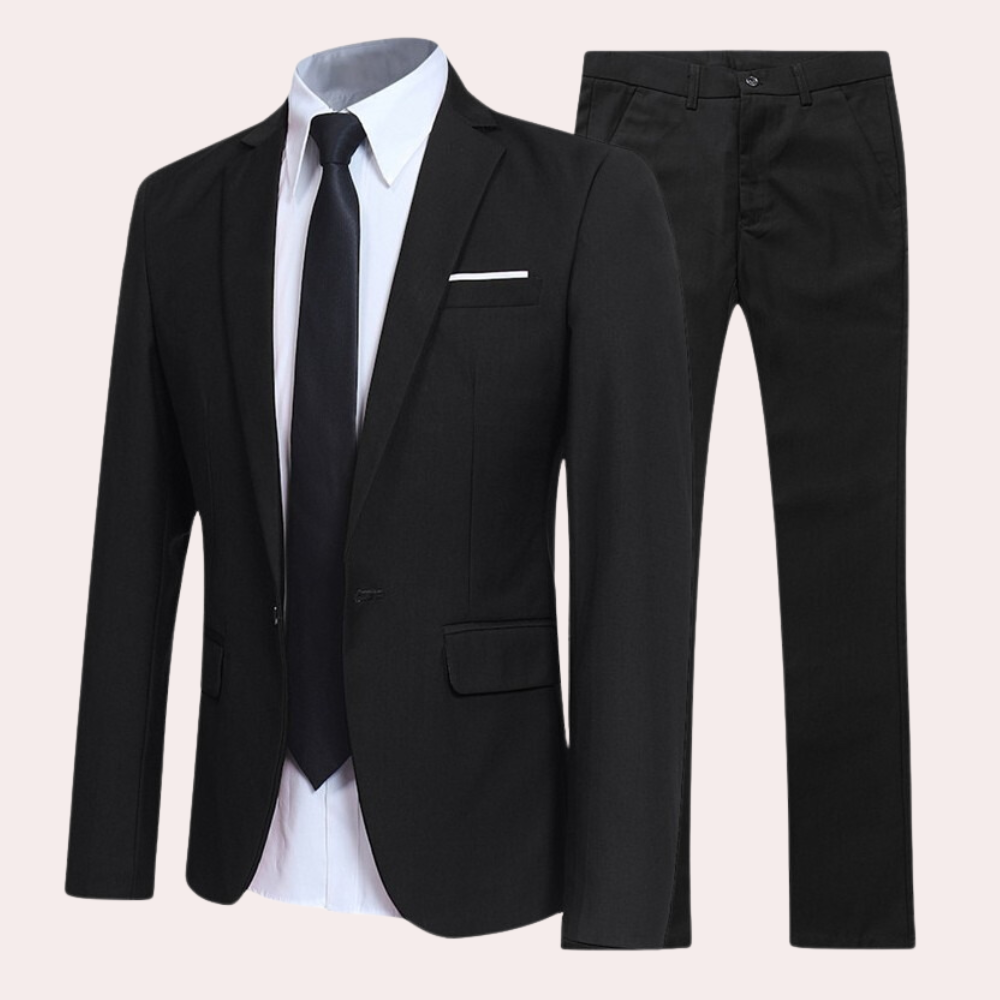 Herren Zweiknopf Anzug Set Frühjahr - Eveloria