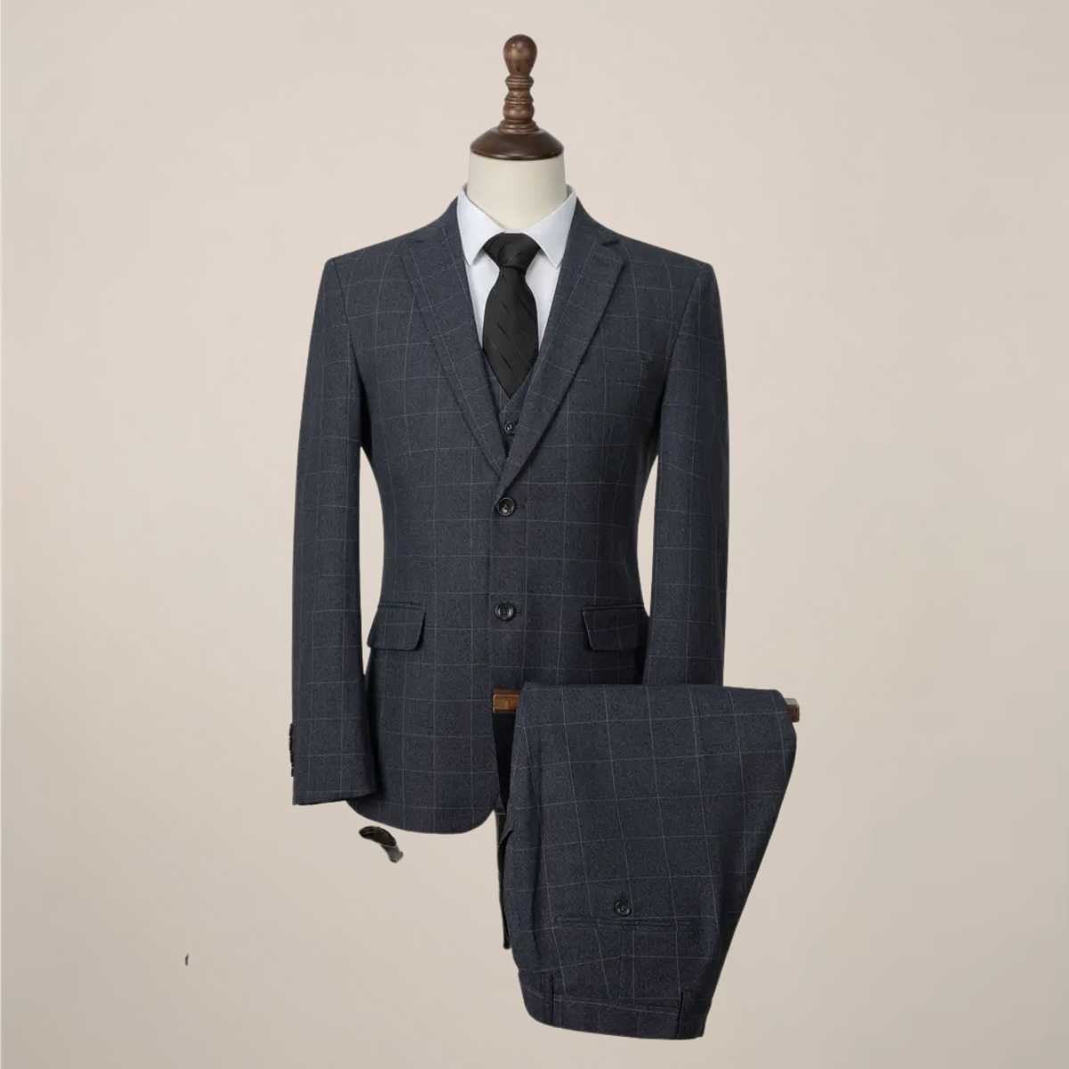 Herren Slim Fit Anzug 3-teilig