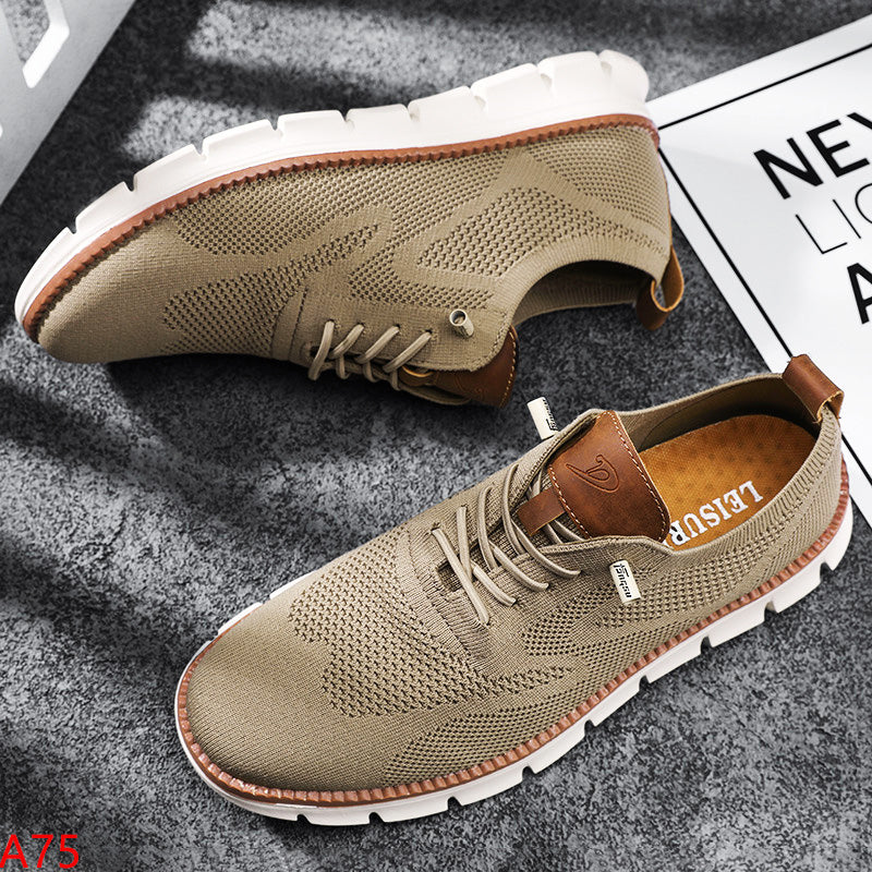 Herren Mesh Turnschuhe Atmungsaktiv Schwarz - Eveloria