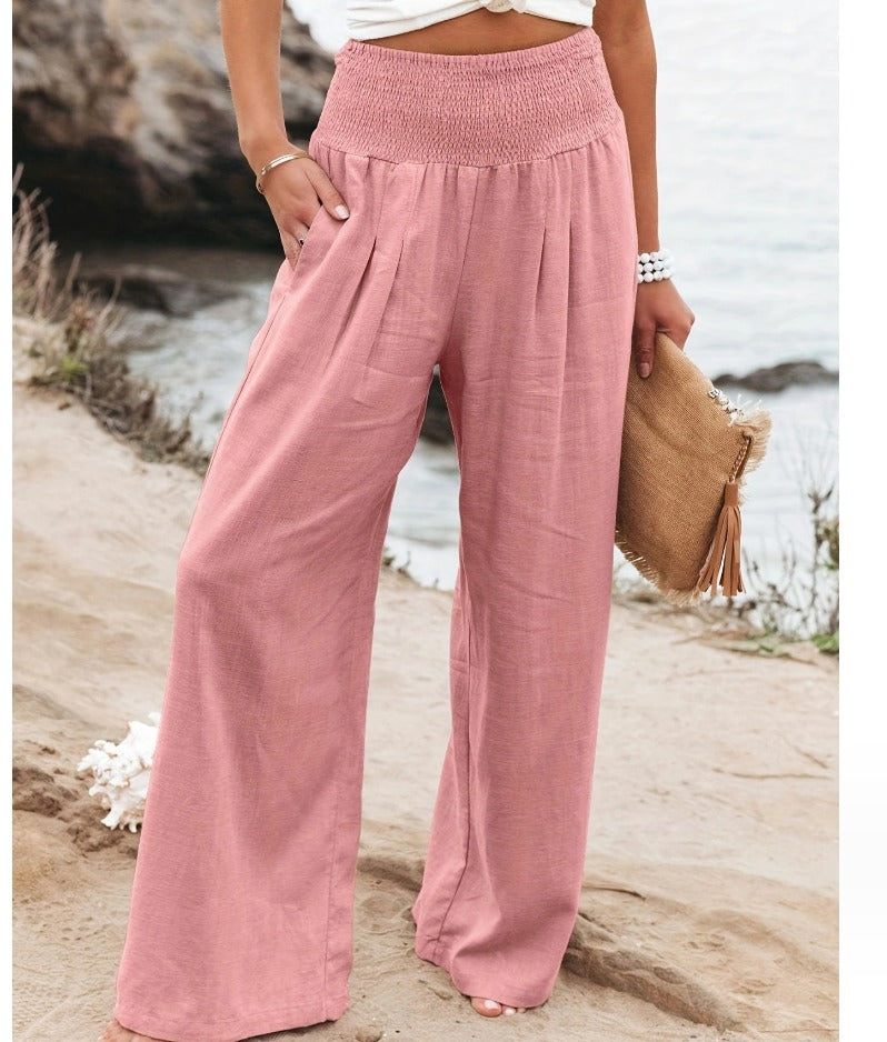 Elegante Damen Palazzo-Hose Dehnbar