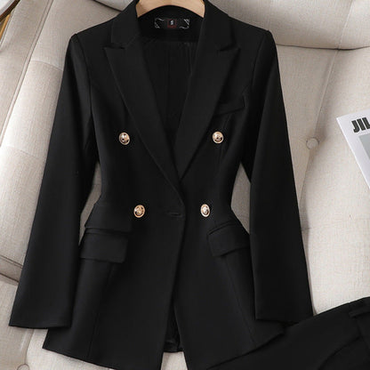 Eveloria Damen Business-Anzug Blazer Hose