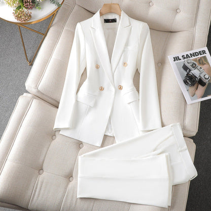 Eveloria Damen Business-Anzug Blazer Hose
