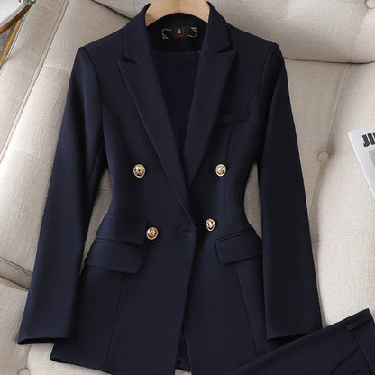 Eveloria Damen Business-Anzug Blazer Hose