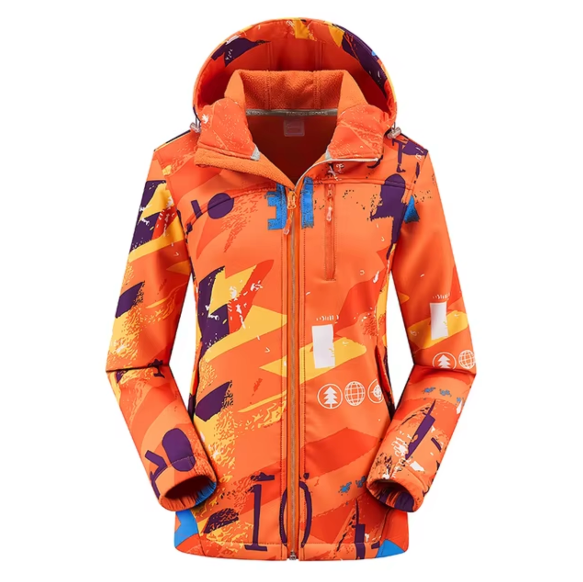 Eveloria Damen Winterjacke Wasserfest Softshell Kapuze