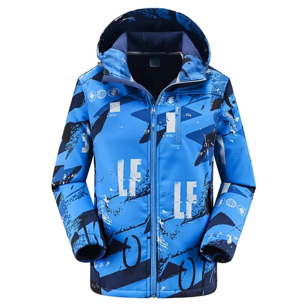Eveloria Damen Winterjacke Wasserfest Softshell Kapuze Schwarz - Eveloria