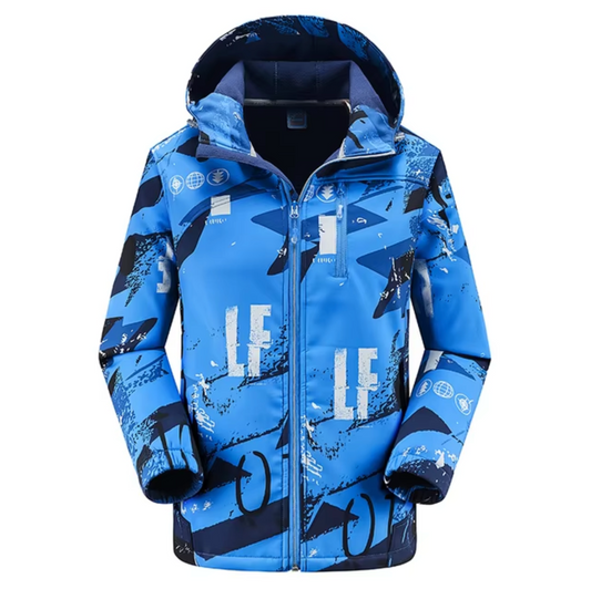 Eveloria Damen Winterjacke Wasserfest Softshell Kapuze Schwarz - Eveloria