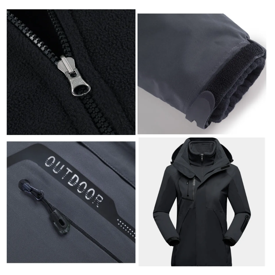 Eveloria Damen 3-in-1 Wetterschutzjacke - Eveloria
