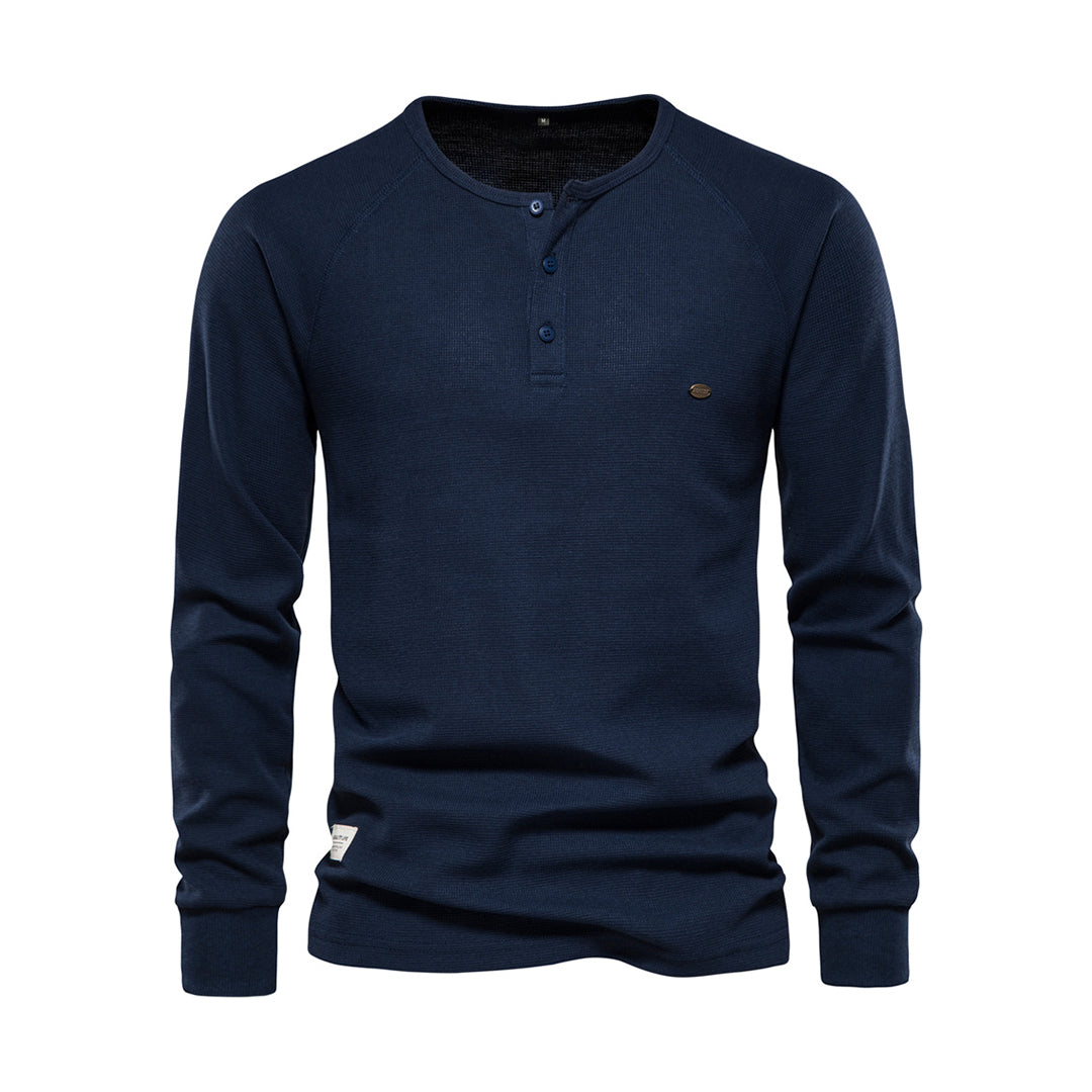 Herren Langarmshirt Atmungsaktives Jersey Weiß