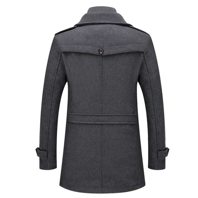 Eveloria Herren Winterjacke Bequem Wärmeisolierend Schwarz - Eveloria