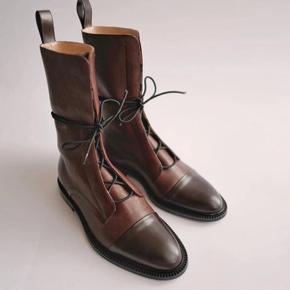 Damen Freizeitschuhe Rundspitze Knöchelhoch