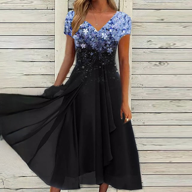 Eveloria Damen Sommerkleid Elegant Leicht Pastell