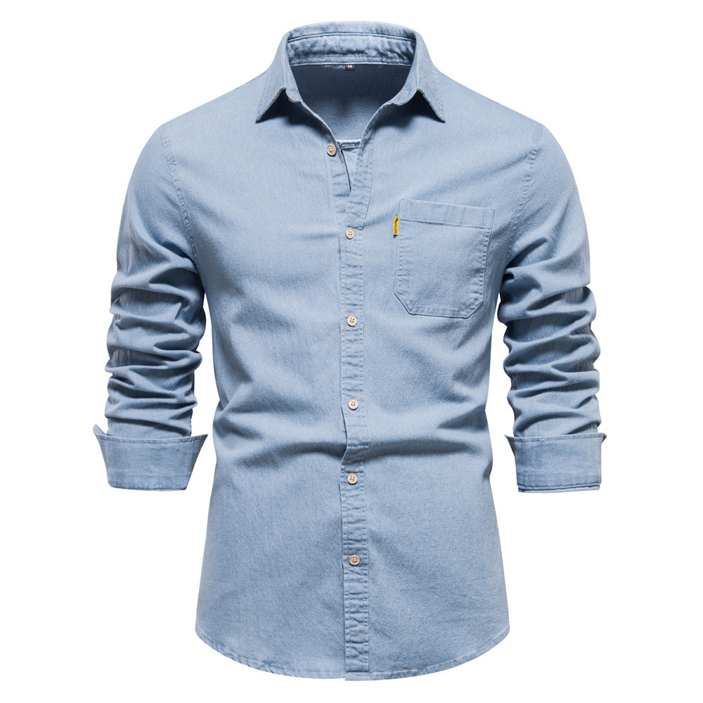 Isak Herren Denim Hemd