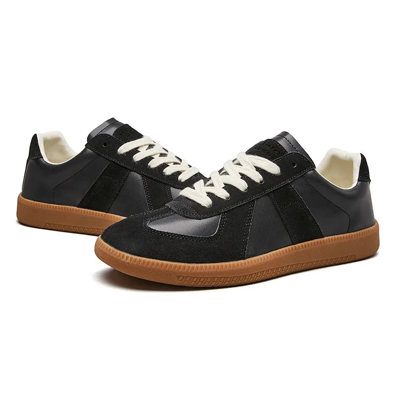 Herren Sneaker Leder Wildleder Komfort Schuhe