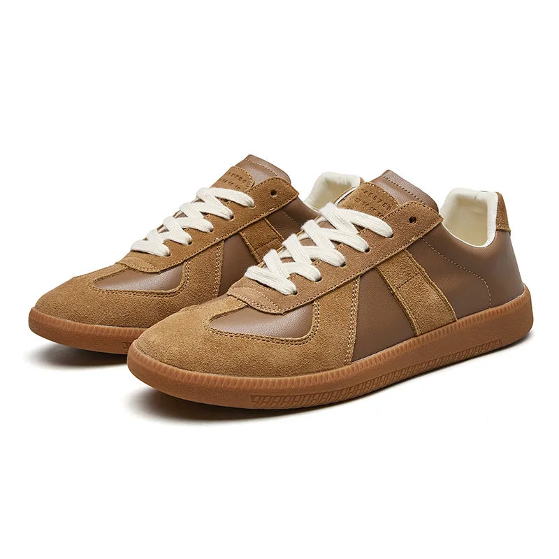 Herren Sneaker Leder Wildleder Komfort Schuhe