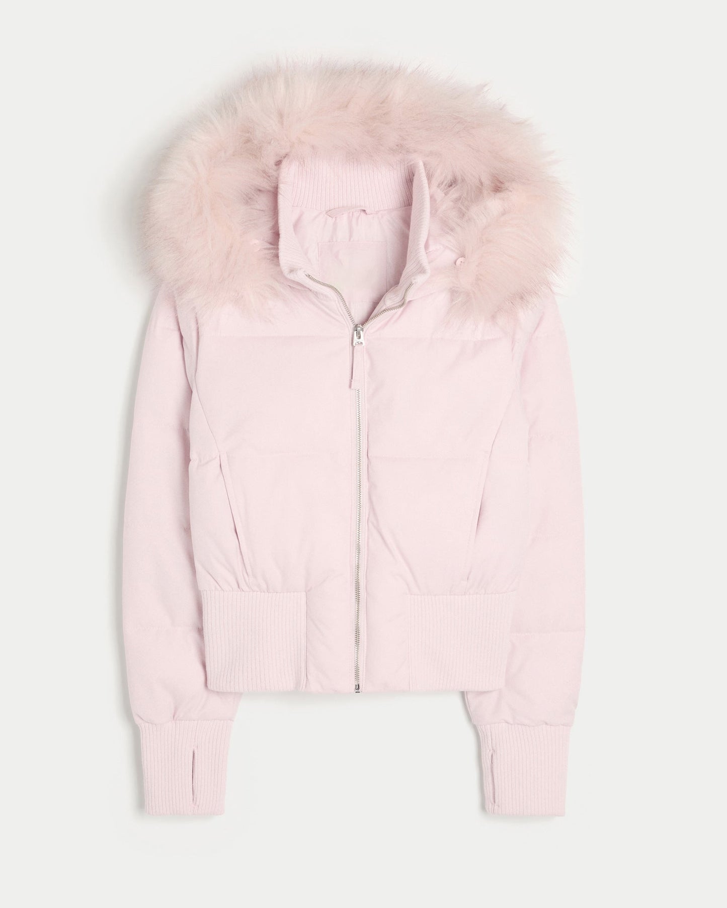 Damen Winter-Kapuzenjacke Warm Angora-Stil