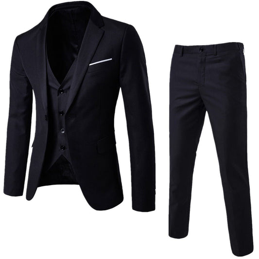 Herren Hochzeitsanzug Komplett Modern Schwarz - Eveloria