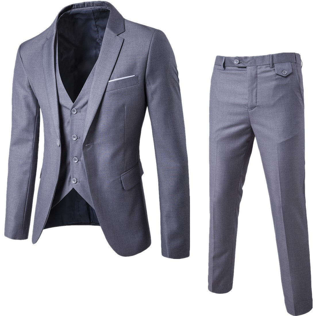 Herren Hochzeitsanzug Komplett Modern