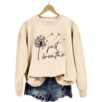 Damen Sweatshirt Pusteblumen-Motiv Eveloria