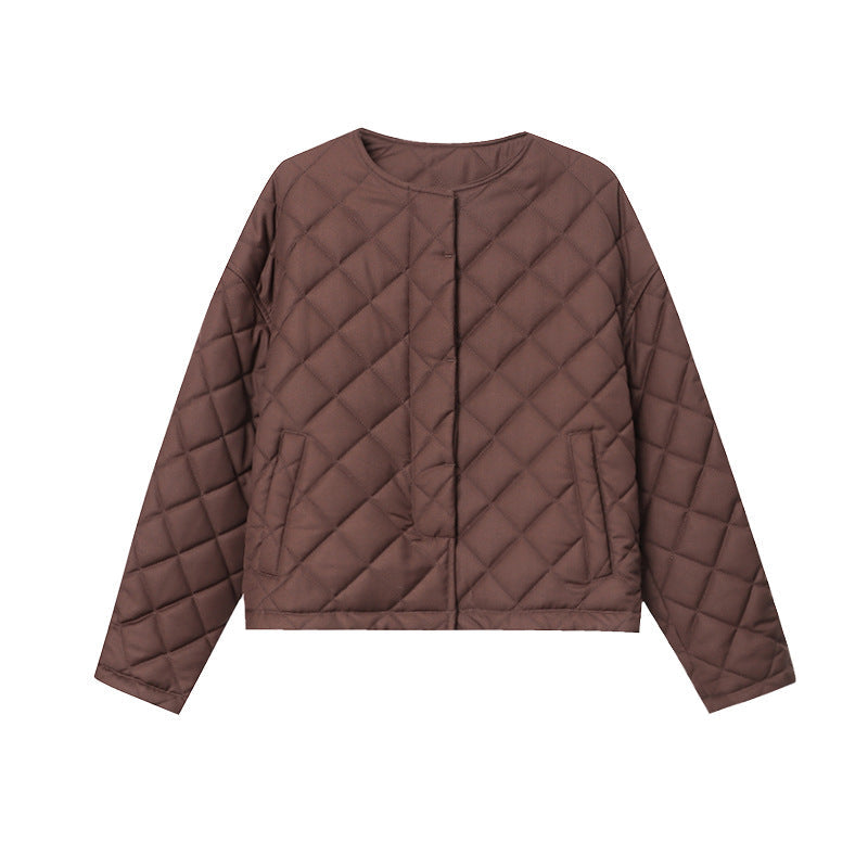 Damen Übergangsjacke Gesteppt Klassischer Kragen Eveloria