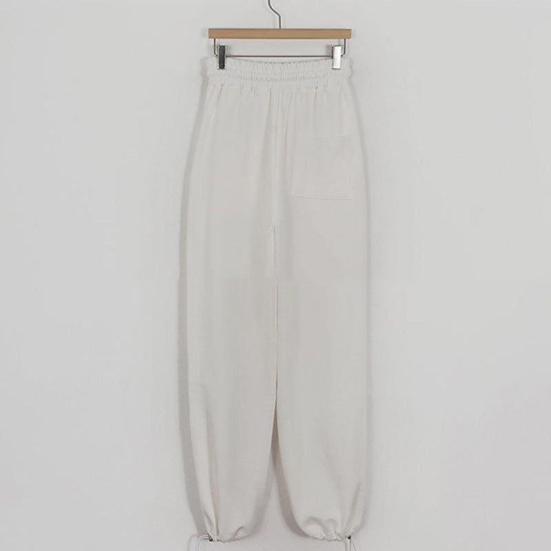 Damen Sweatpants Elastischer Bund Weit Bequem Eveloria
