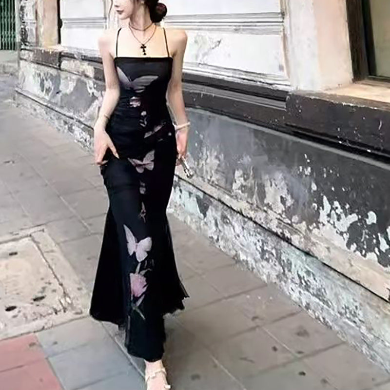 Eveloria Damen Wickelkleid Floralmuster Verstellbare Träger