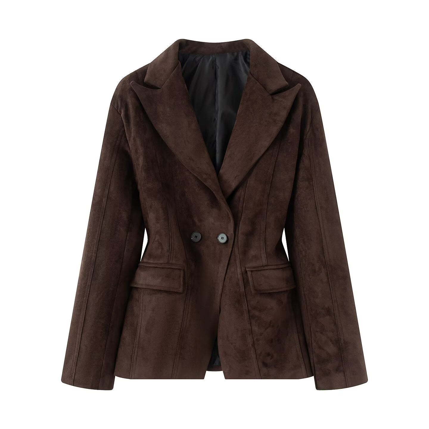 Damen Blazerjacke Wildleder Optik