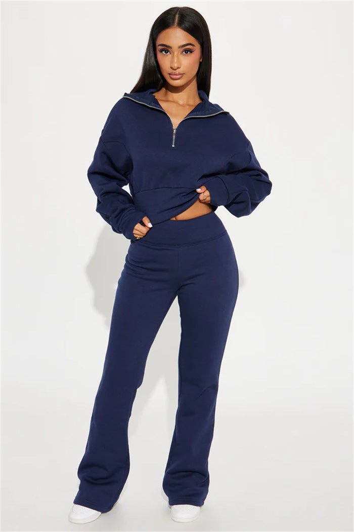 Damen Anzug-Set Elastisch Hochkragen Eveloria