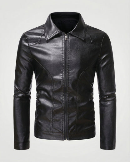 Herren Lederjacke Figurbetont