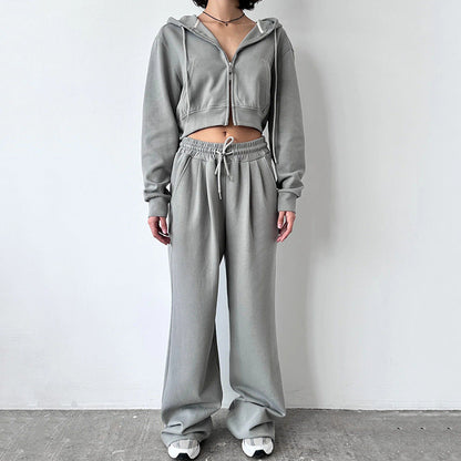 Damen Hoodie und Jogginghose Set aus Baumwolle