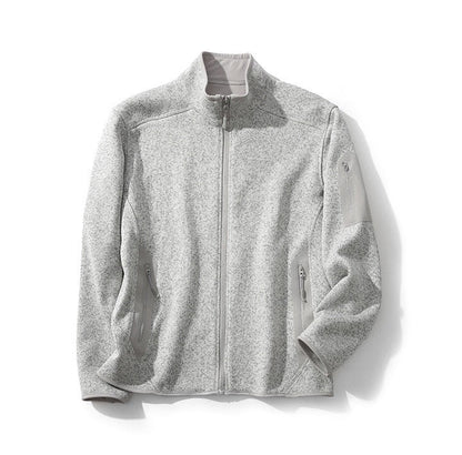 Eveloria Damen Fleecejacke Reißverschlusstaschen Hochkragen