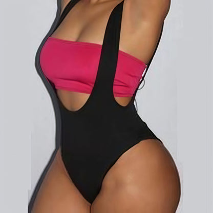 Damen Badeanzug Cut-Out-Design Verstellbare Träger Eveloria