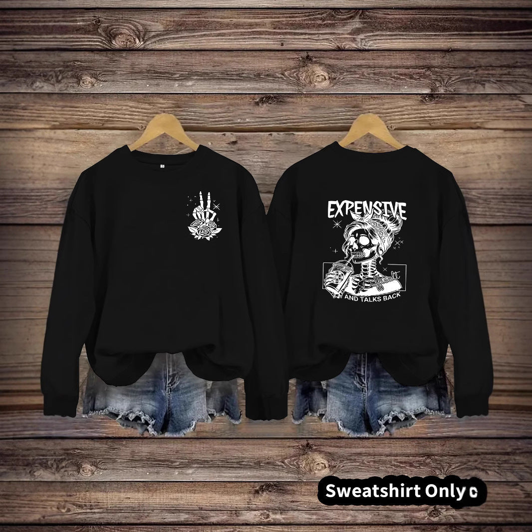 Damen Sweatshirt Kreatives Motiv Lässiger Schnitt Eveloria