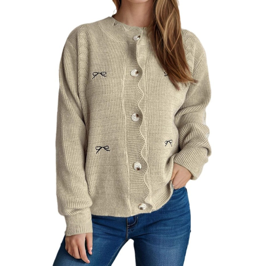 Damen Strickjacke mit verspielten Details