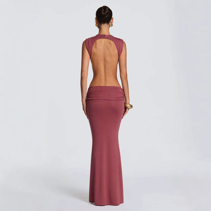 Damen Abendkleid Elegantes Cut-Out-Design Figurbetonter Schnitt