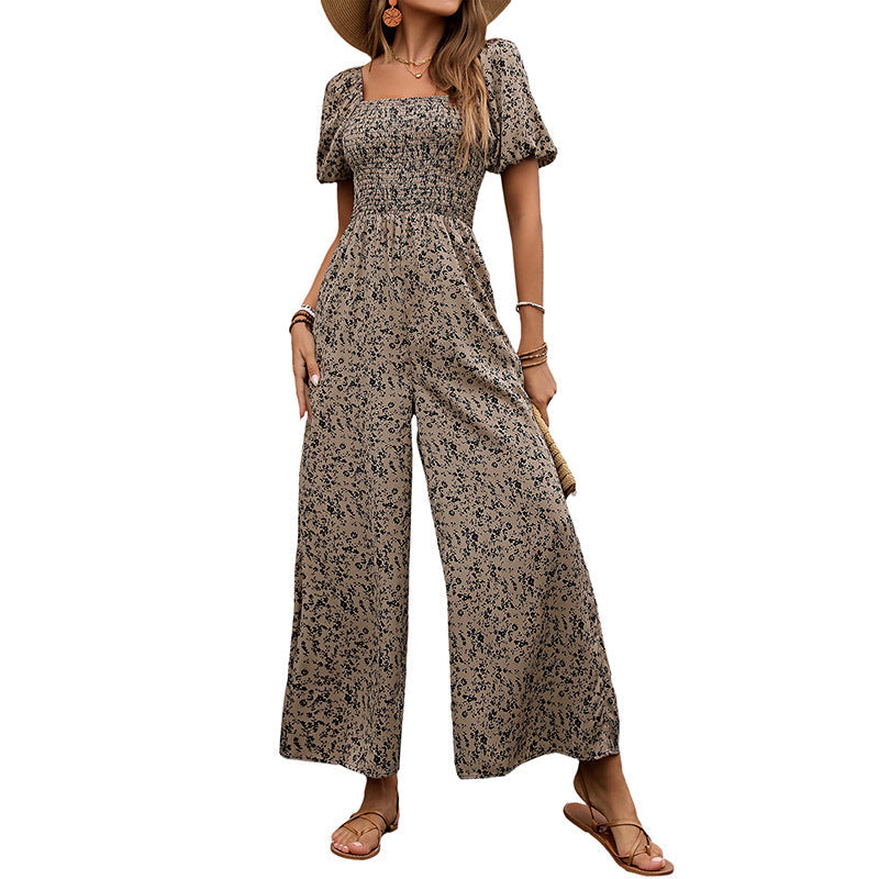 Damen Jumpsuit mit floralem Muster Eveloria
