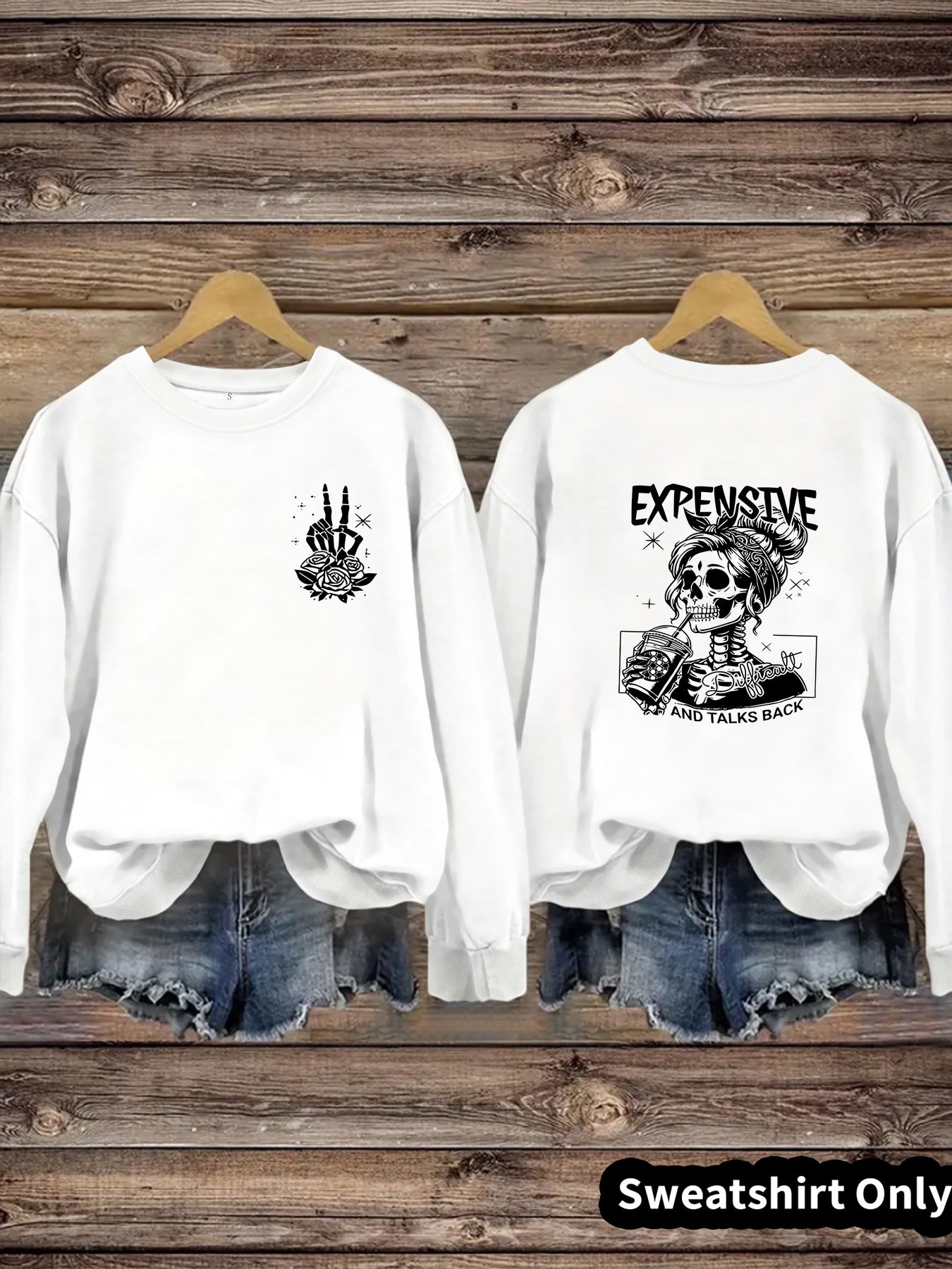 Damen Sweatshirt Kreatives Motiv Lässiger Schnitt Eveloria