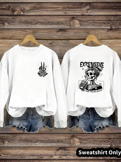 Damen Sweatshirt Kreatives Motiv Lässiger Schnitt Eveloria