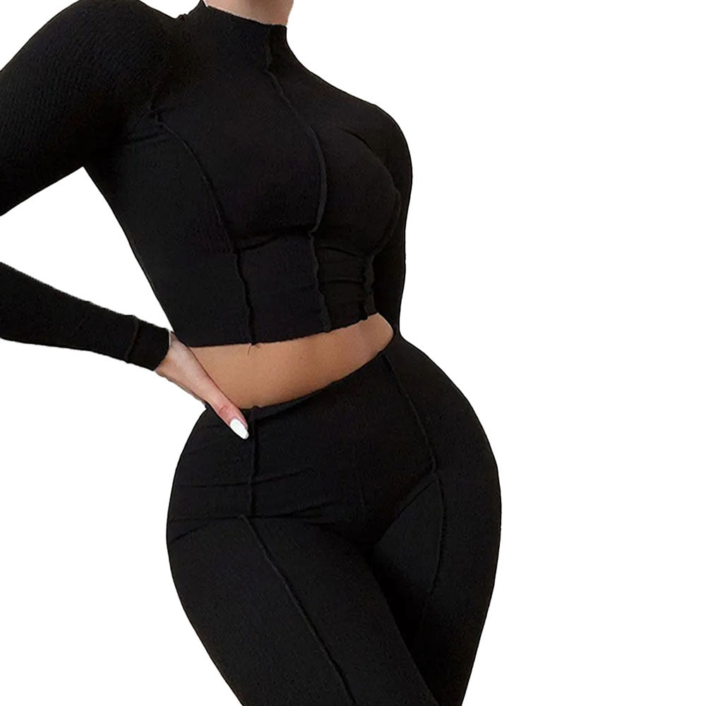 Damen Sportliches Set Langarm Eveloria