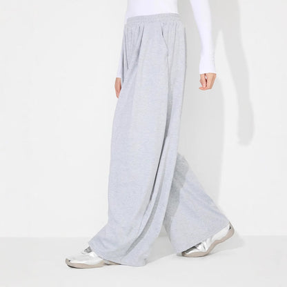 Damen Palazzo-Hose Elastischer Bund Falten Eveloria