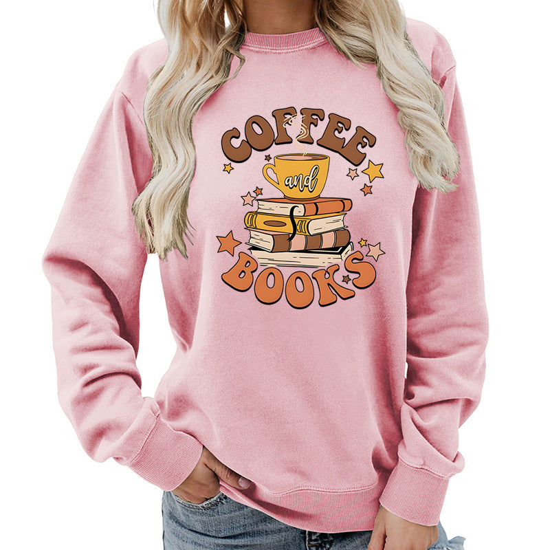 Damen Sweatshirt Kaffeebuch-Design Eveloria