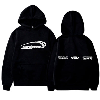 Damen Kapuzensweater Modernes Logo-Design Kängurutaschen