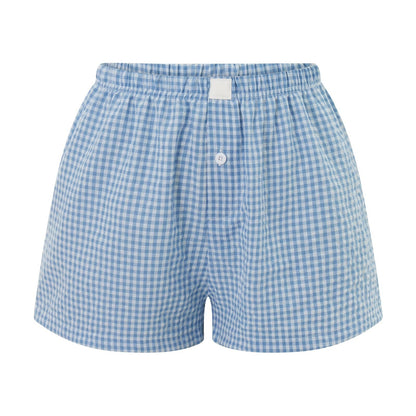 Damen Boxershorts Kariert Eveloria