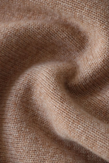 Damen Strickpullover Eveloria Merino-Wolle Beige