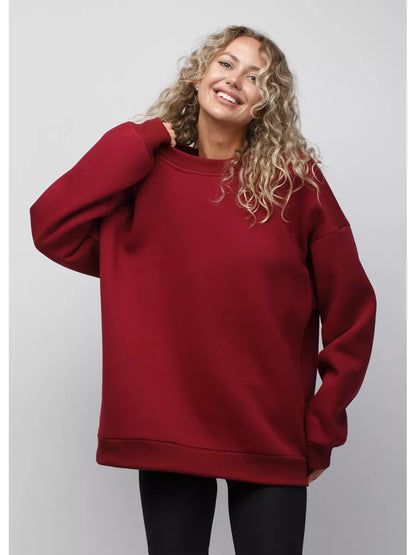 Damen Oversized Sweatshirt Lässiger Schnitt Eveloria
