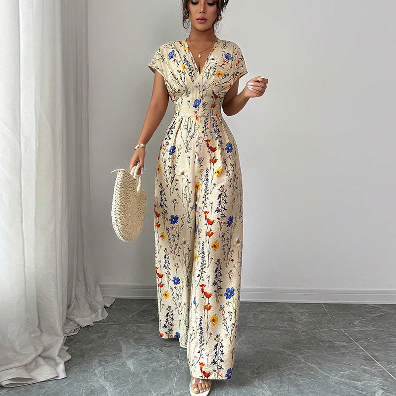 Damen Maxikleid Floralmuster Eveloria