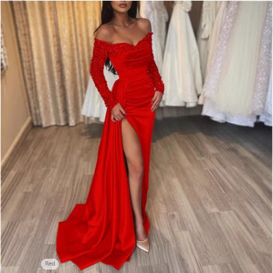 Damen Abendkleid Schimmerrock Funkeleffekt Eveloria