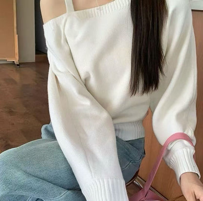 Damen Oversized Strickpullover Eveloria